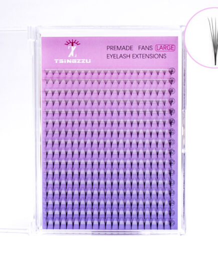 Premade Narrow Fans Eyelash Extensions - short stem 320 Fans