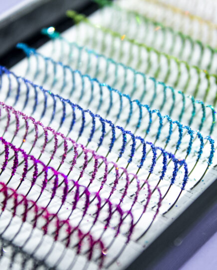 Colorful glitter eyelashes